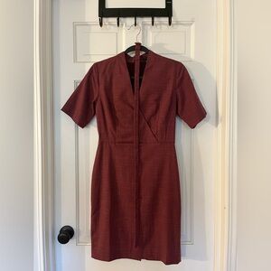 Ann Taylor Burgundy Dress